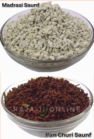 Combo- Pan Churi Saunf + Madrasi/Chennai Saunf Mukhwas Mouth Freshener | Spit Free Mukhwas