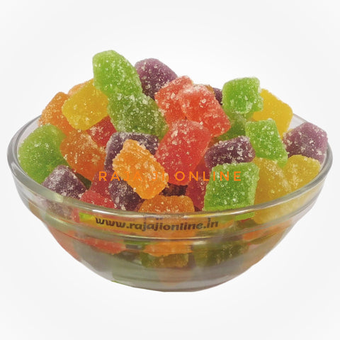 Fruit Jelly Candies | Jelly Candy | Mix Fruit Jellies | Sugar Coated Jelly Candy Cubes| Mixed Fruit Jelly Candies Cubes