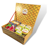 Diwali Superstar Gift Hamper - Combo of Mukhwas, Silver Coated Supari, Churan and Sweets - Medium